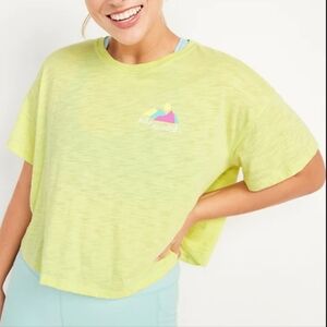 NWT Old Navy Graphic Tee "Hike Minded" Boxy Tshirt 2X Top